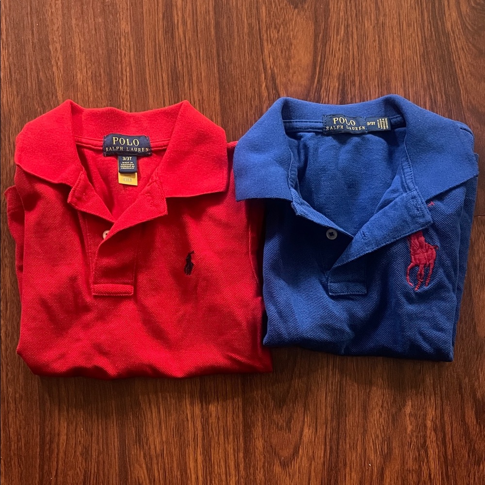 Polo by Ralph Lauren Red & Blue Kids Polo Duo